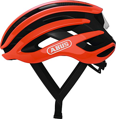 ABUS Rennradhelm AirBreaker - High-End Fahrradhelm für den professionellen Radsport - für Jugendliche und Erwachsene - Helm für Damen und Herren - Orange, Größe L von ABUS
