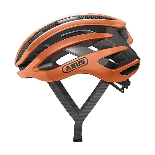 ABUS Rennradhelm AirBreaker - High-End Fahrradhelm für den professionellen Radsport - für Jugendliche und Erwachsene - Helm für Damen und Herren - Orange, Größe S von ABUS