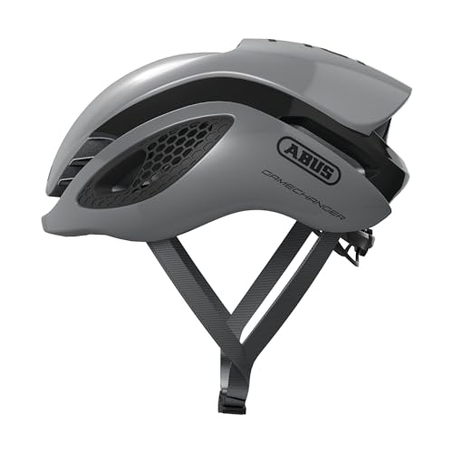 ABUS Rennradhelm GameChanger - Aerodynamischer Fahrradhelm mit optimalen Ventilationseigenschaften für Damen und Herren - Grau, Größe L von ABUS