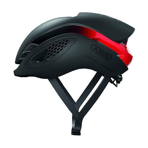 ABUS Rennradhelm GameChanger - Aerodynamischer Fahrradhelm mit optimalen Ventilationseigenschaften für Damen und Herren - Schwarz/Rot, Größe L von ABUS