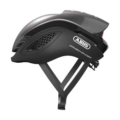 ABUS Rennradhelm GameChanger - Aerodynamischer Fahrradhelm mit optimalen Ventilationseigenschaften für Damen und Herren - Dunkelgrau, Größe L von ABUS