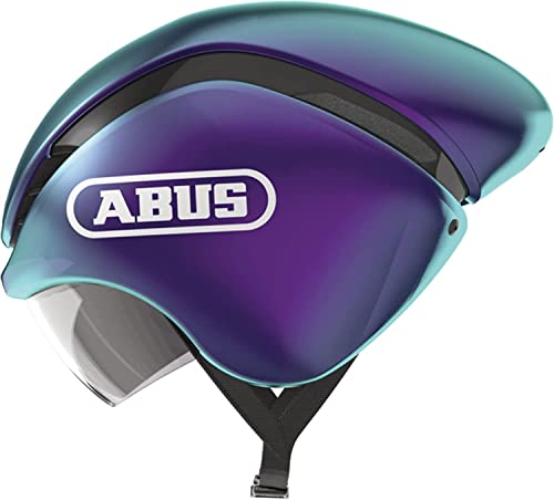 ABUS Zeitfahrhelm GameChanger TT - Aerodynamischer Fahrradhelm mit optimalen Ventilationseigenschaften für Damen und Herren - Lila, Größe M von ABUS