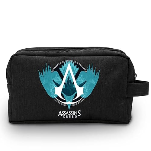 ABYstyle - Assassin's Creed Kulturbeutel Adler und Crest, Schwarz, Schwarz, Schwarz von ABYSTYLE