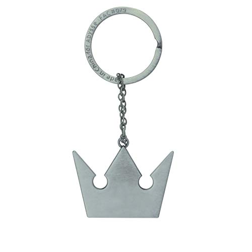 Kingdom Hearts Logo Unisex Schlüsselanhänger silberfarben Metall Fan-Merch, Gaming von ABYSTYLE