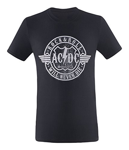 AC/DC Herren T-Shirt, Never, Gr.4XL von AC/DC