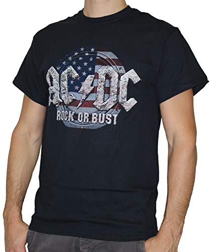 AC/DC Herren T-Shirt, USA, schwarz, Gr.L von AC/DC