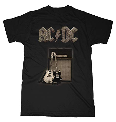 AC/DC Herren T-Shirt Guitars, schwarz, 4XL von AC/DC