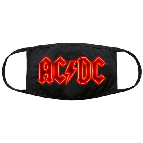 PHM Rock Off AC/Dc: Neon Logo Face Mask (Schutzmaske) Offizielles Merchandising-Produkt von AC/DC