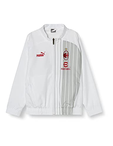 AC Milan 769327 Prematch Jacket Jr Jacket Unisex Kids White-Tango Red 128 von AC Milan