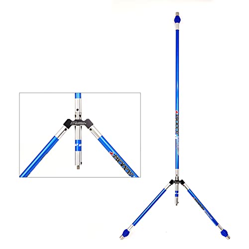 Bogenschießen Stabilisator Balance Bar Stabilisator 30 Zoll +12 Zoll +4 Zoll mit V-Bar und Dämpfer, für Recurve Bogen Schießen Bögen Zubehör (Blue) von ACCMOS