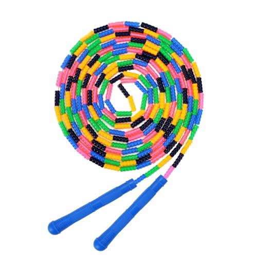 ACEONE Springseil mit Perlen, Segmentiertes Springseil für Kinder und Erwachsene, verstellbar, verhedderungsfrei, Kleinkind-Springseil für Fitness, Training, Regenbogenblau ACEONE Springseil mit Perlen, Segmentiertes Springseil für Kinder und Erwachsene, verstellbar, verhedderungsfrei, Kleinkind-Springseil für Fitness, Training, Regenbogenblau von ACEONE