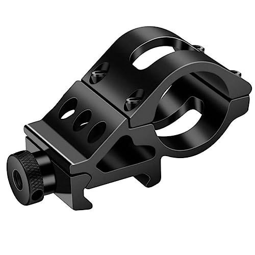 ACEXIER 25,4 mm / 30 mm Taschenlampenhalterung Schnellverschluss-Offset-Taschenlampenhalter Zielfernrohrhalterung für 20 mm Picatinnly Schiene Jagdwaffenzubehör (25.4mm) von ACEXIER