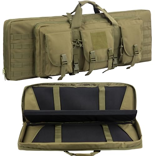 ACEXIER 36/42/47 Zoll Doppelgewehrkoffer Tasche Outdoor Taktischer Waffenkoffer Gewehr & Pistolentasche Lange Waffentasche für Jagdbereich Sporttransport von ACEXIER