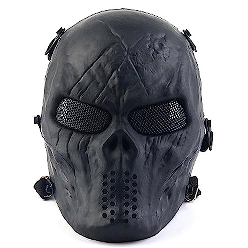 ACEXIER Chief Skull Maske CS Ausrüstung Taktische Masken Reiten Vollgesichtsarmee Outdoor Combat Party Dekorationen (A) von ACEXIER