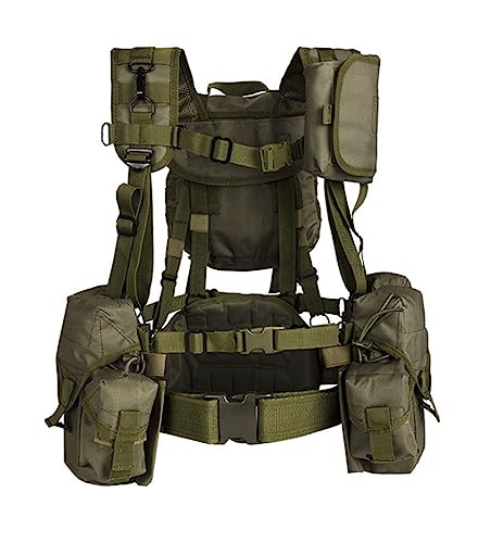 ACEXIER MOLLE System Strapazierfähige Taktische Westentasche Field Special Forces Camouflage Training Tank Top Military Combat Vest Pouch (Green) von ACEXIER