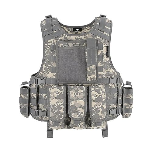 ACEXIER Molle Airsoft Weste Taktische Weste Platte Träger Swat Angeln Jagd Paintball Weste Militär Armee Rüstung Polizei Weste (ACU) von ACEXIER