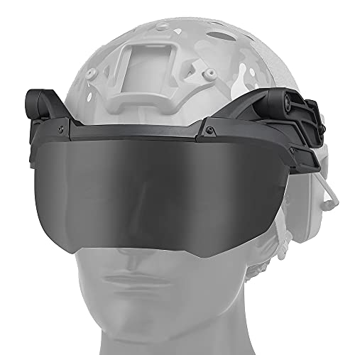 ACEXIER Tactical Airsoft Helm Goggle Guide Rail Maske für schnellen Helm Flip Up Schutzmaske Winddicht Anti Fog Airsoft War Game von ACEXIER