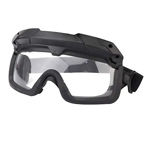 ACEXIER Taktische Airsoft Paintball Brille Winddicht Anti Fog CS Wargame Schutz Für Taktische Helm Angeln Radfahren Brille Eyewear (Black) von ACEXIER