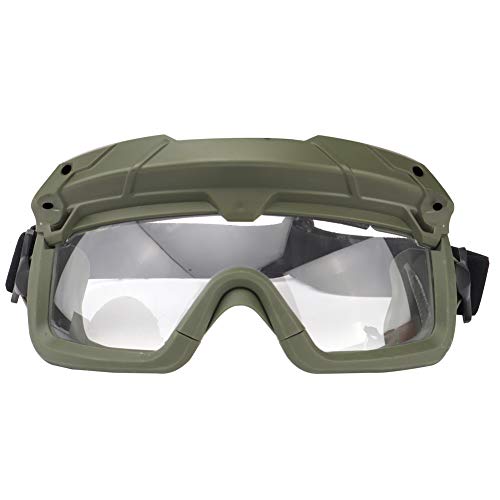 ACEXIER Taktische Airsoft Paintball Brille Winddicht Anti Fog CS Wargame Schutz Für Taktische Helm Angeln Radfahren Brille Eyewear (Green) von ACEXIER