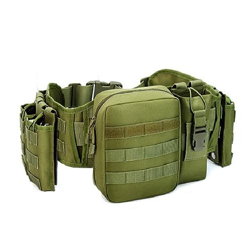 ACEXIER Taktische Hüfttaschen Multifunktions-Outdoor-Sportgürtel Hüfttaschen Reisen Multi-Taschen Gürteltasche Brusttasche Herren (Green) von ACEXIER