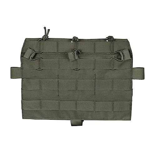 ACEXIER Taktische MOLLE-Panel-TRI-Tasche für AVS JPC2.0 Abnehmbare Frontklappe Dreifache Magazintasche Weste Frontpanel (Green) von ACEXIER