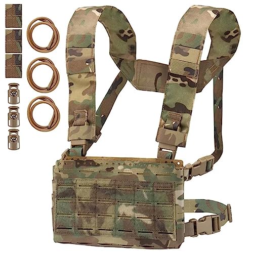 ACEXIER Taktisches Chest Rig MkV Laser Cut MOLLE Triple 5.56 Magazin Plakattasche für LV119 SPC JPC2.0 Plattenträger (CP) von ACEXIER
