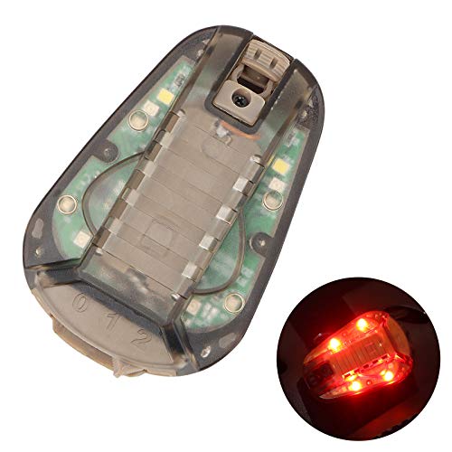 ACEXIER wasserdichte Marienkäferlampe Taktik Überleben Sicherheit Taschenlampe Mehrzweckhelme Stroboskoplicht für Camping Jagd Überlebenswerkzeug (Red) von ACEXIER