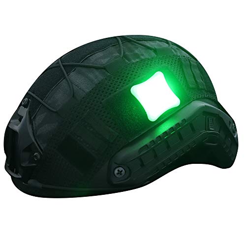 ACEXIER Taktische Helm Signal Licht Magic Tape Militär Jagd Camping Überleben Signal Indikatoren Lampe Outdoor Wasserdicht LED-Licht (Green) von ACEXIER