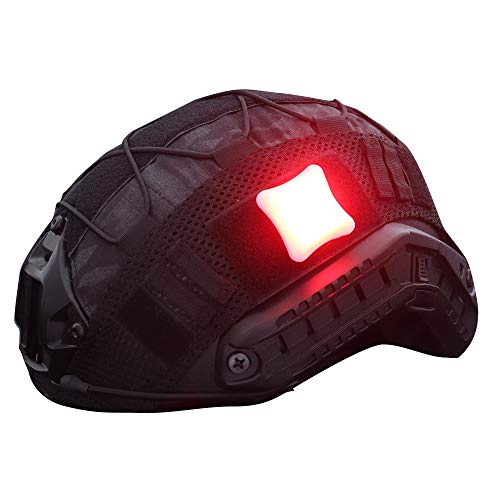 ACEXIER Taktische Helm Signal Licht Magic Tape Militär Jagd Camping Überleben Signal Indikatoren Lampe Outdoor Wasserdicht LED-Licht (Red) von ACEXIER