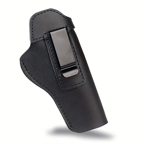 Taktisches verdecktes Trageholster aus echtem Leder 1911, kompatibel mit Colt/Springfield/Sig/Browning/S&W 1911 (Black) von ACEXIER