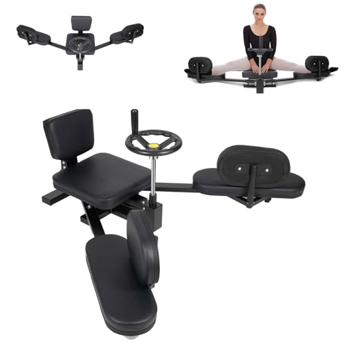 ACROSSPART Beinspreizer, Spagattrainer mit Verstellbarer Lehne und Polstern, Bein-Streckmaschine 200° Streckwinkel, Ungefaltete Länge 1.6m, Mechanischer Spagattrainer, Metall Beintrainer Spagatgerät von ACROSSPART
