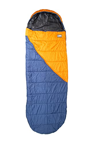 ACTIVA Premium Schlafsack, 3-4 Jahreszeiten Wasserabweisend 5 ℃ bis 20 ℃ mit Kompressionssack für Erwachsene, Kinder, Damen, Herren Outdoor Camping, Wandern, Rucksackreisen (Oval Orange) von ACTIVA