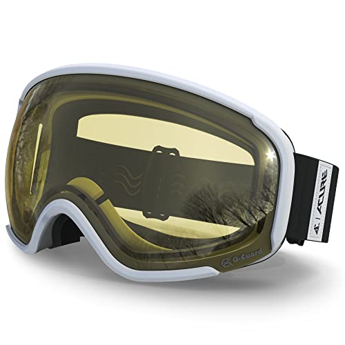 ACURE Skibrille Herren Damen Erwachsene,Snowboard Brille Skibrillen Verspiegelt für Brillenträger, Ski Goggles Schneebrille mit Anti Beschlag UV-Schutz für Jungen und Mädchen von ACURE