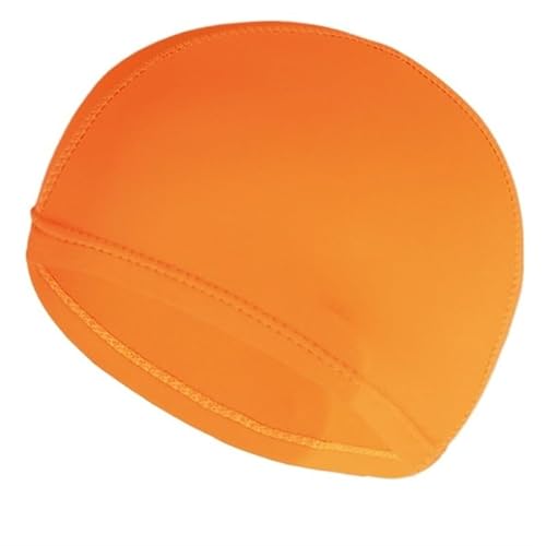 Badekappe for langes Haar, langlebige Silikon-Badekappe for Damen, Herren, Erwachsene, Jugendliche und Kinder, Sommer-Essentials (Color : Orange) von AD-BCrbgen