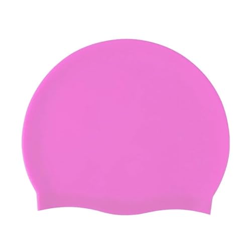 Badekappe for langes Haar, langlebige Silikon-Badekappe for Damen, Herren, Erwachsene, Jugendliche und Kinder, Sommer-Essentials (Color : Style3 Pink) von AD-BCrbgen