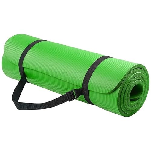 Faltbare tragbare Gymnastikmatte, Fitness-Schaumstoffmatte, dicke rutschfeste Gymnastikmatte, Schaumstoff-Trainingsmatte (Color : Green, Size : 10mm) von AD-BCrbgen