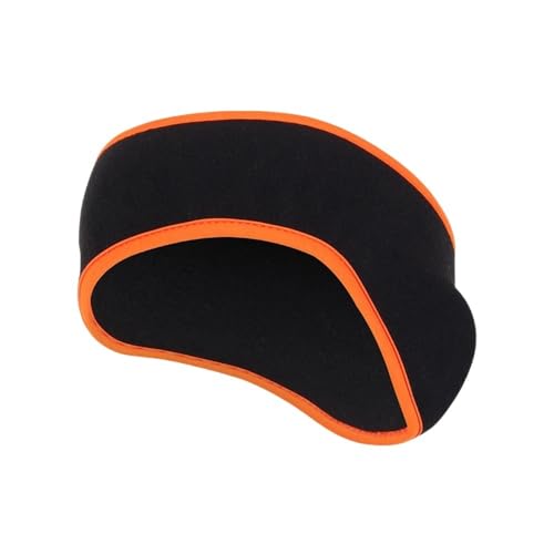Sport-Stirnband for Damen, Lauf-Stirnband for Herren, geeignet for Laufen, Radfahren, elastisches Schweiß-Haarband (Color : Black Orange) von AD-BCrbgen