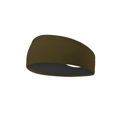 Sport-Stirnband for Damen, Lauf-Stirnband for Herren, geeignet for Laufen, Radfahren, elastisches Schweiß-Haarband (Color : Brown) von AD-BCrbgen