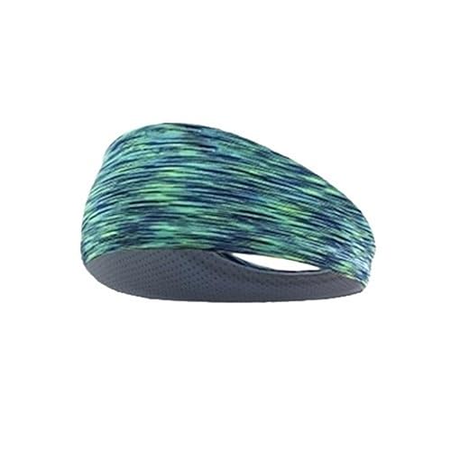 Sport-Stirnband for Damen, Lauf-Stirnband for Herren, geeignet for Laufen, Radfahren, elastisches Schweiß-Haarband (Color : Camo Blue) von AD-BCrbgen