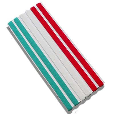 Sport-Stirnband for Damen, Lauf-Stirnband for Herren, geeignet for Laufen, Radfahren, elastisches Schweiß-Haarband (Color : Green White Red) von AD-BCrbgen