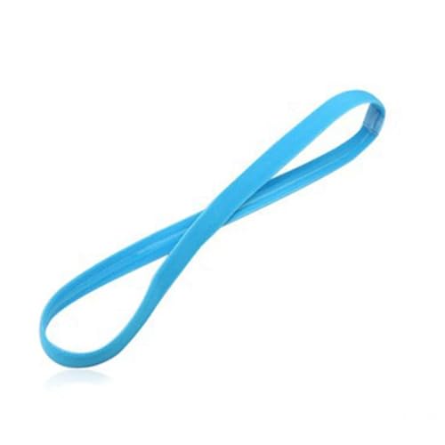 Sport-Stirnband for Damen, Lauf-Stirnband for Herren, geeignet for Laufen, Radfahren, elastisches Schweiß-Haarband (Color : Light Blue) von AD-BCrbgen