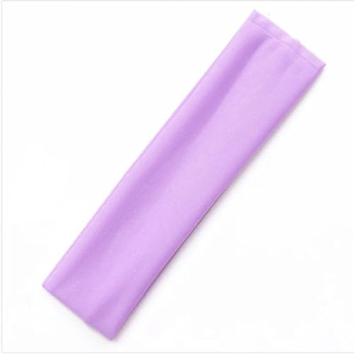 Sport-Stirnband for Damen, Lauf-Stirnband for Herren, geeignet for Laufen, Radfahren, elastisches Schweiß-Haarband (Color : Light Purple) von AD-BCrbgen