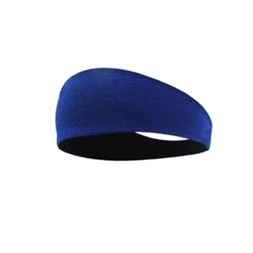 Sport-Stirnband for Damen, Lauf-Stirnband for Herren, geeignet for Laufen, Radfahren, elastisches Schweiß-Haarband (Color : Navy Blue) von AD-BCrbgen