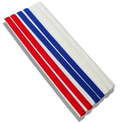 Sport-Stirnband for Damen, Lauf-Stirnband for Herren, geeignet for Laufen, Radfahren, elastisches Schweiß-Haarband (Color : Red Blue White) von AD-BCrbgen