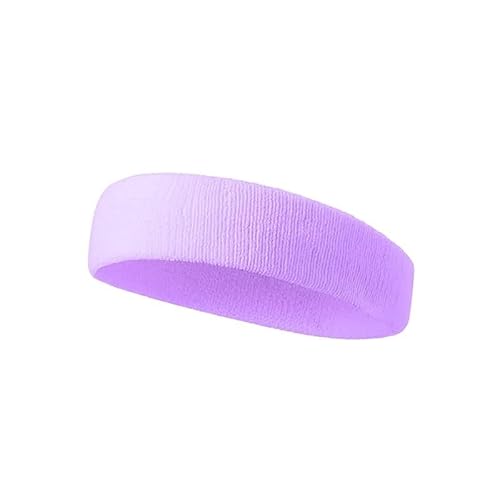Sport-Stirnband for Damen, Lauf-Stirnband for Herren, geeignet for Laufen, Radfahren, elastisches Schweiß-Haarband (Color : Violet) von AD-BCrbgen