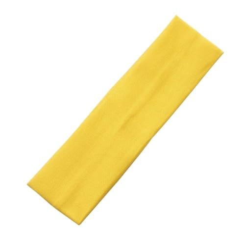 Sport-Stirnband for Damen, Lauf-Stirnband for Herren, geeignet for Laufen, Radfahren, elastisches Schweiß-Haarband (Color : Yellow) von AD-BCrbgen