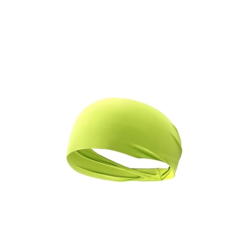 Sport-Stirnband for Damen, Lauf-Stirnband for Herren, geeignet for Laufen, Radfahren, elastisches Schweiß-Haarband (Color : Yellow 1PCS) von AD-BCrbgen