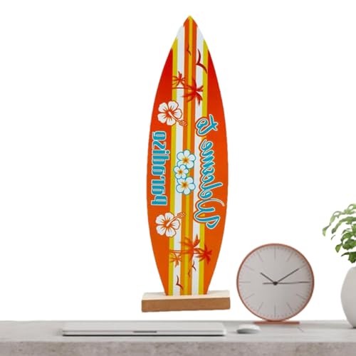 Surfbrett-Tischdekorationen,Surfbrett-Tischplatte - Surfbrett-Strandschilder,Multifunktionale Surfbrett Strandschilder, Sommer Holzschild, Surfbrett Dekor für Wand, Holz, Wanddekoration, Urlaubsdekora von ADERN