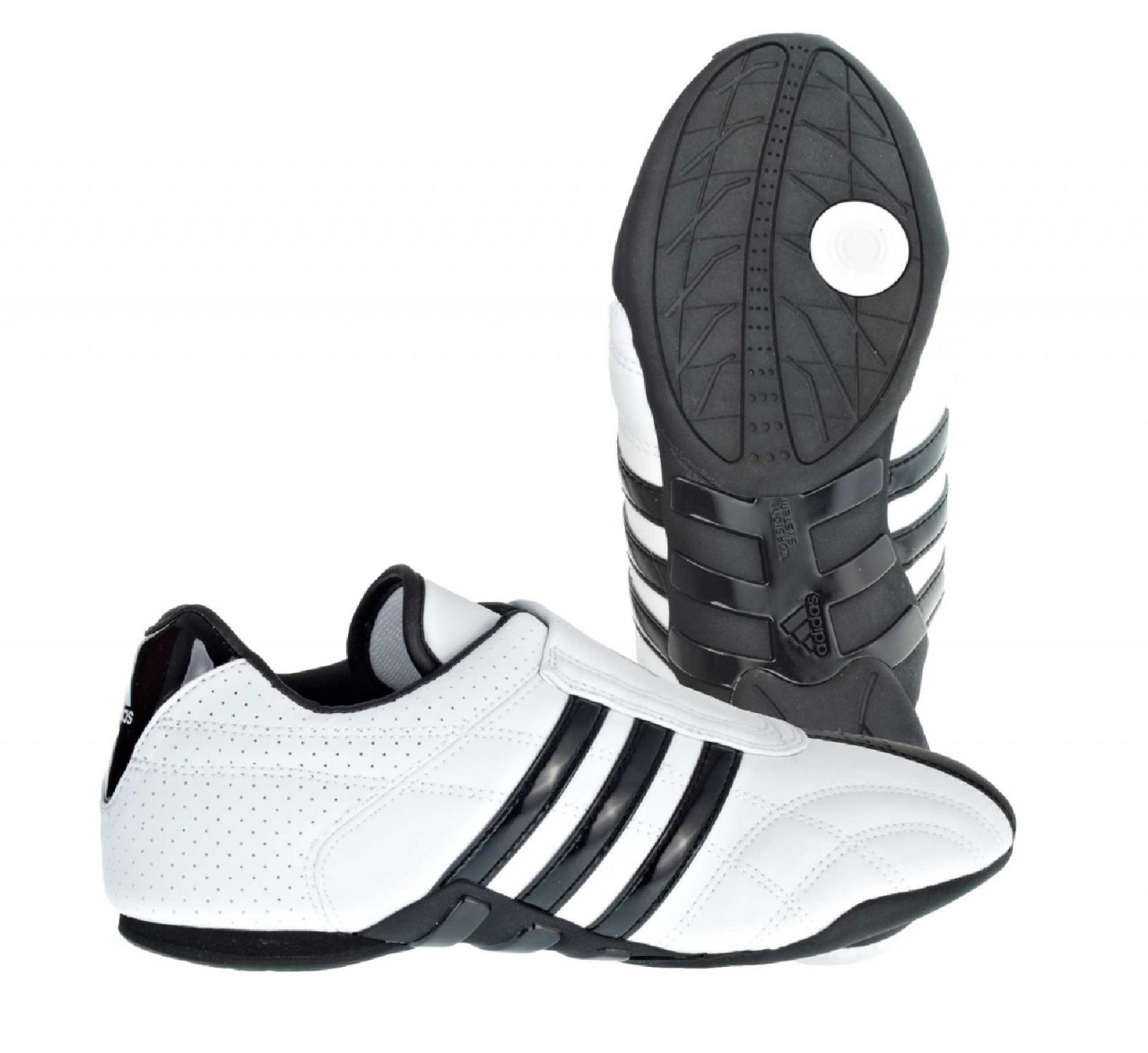Adidas Taekwondo Schuhe adilux weiß mit schwarzen Streifen von ADIDAS