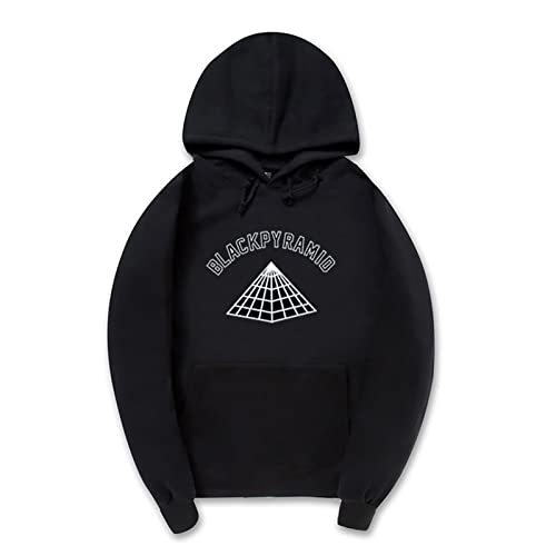 ADJAN Männer Und Frauen Hoodie Chris Brown Black Pyramid Hip Hop Sweatshirts Skateboard Street Style Tracksuit Hoodies XS-4XL-Black||XS von ADJAN